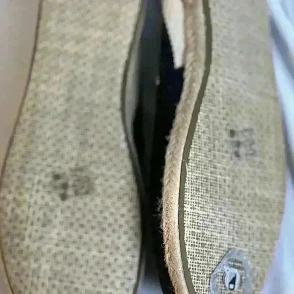 NWOT! - TOMS Womens Stripe University Espadrille Loafer Black Canvas (Size 8) - Picture 6 of 7